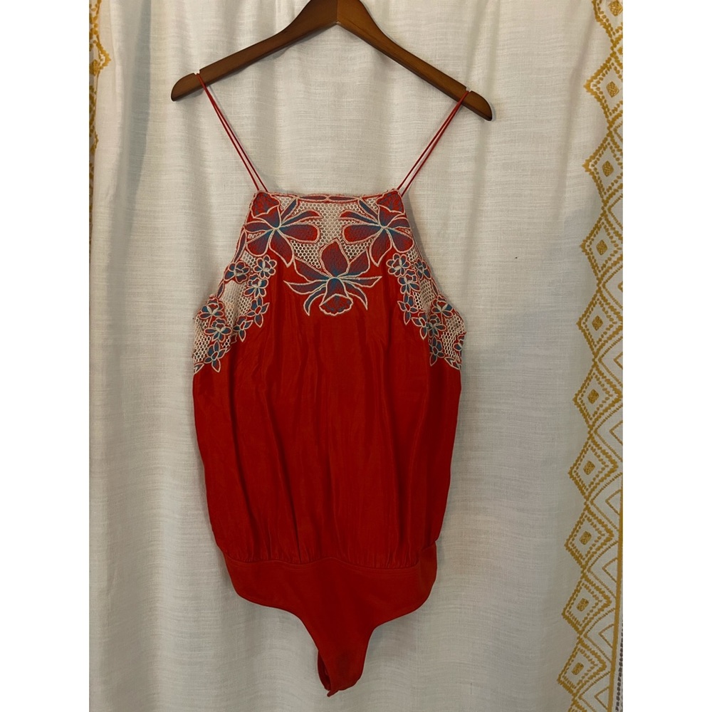 Free people bodysuit with tie back